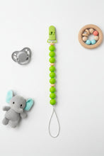 Load image into Gallery viewer, Baby Pacifier Clip – BPA-Free Silicone Beaded Holder with Safety Clip
