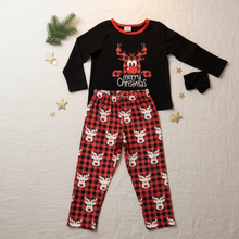 Load image into Gallery viewer, Merry Christmas Reindeer Pajama Set
