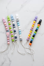 Load image into Gallery viewer, Baby Pacifier Clip – BPA-Free Silicone Beaded Holder with Safety Clip
