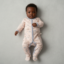 Load image into Gallery viewer, Whale Pals Baby Boy 2-Piece Sleeper Set
