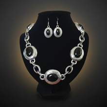 Load image into Gallery viewer, Antique Gem Stone 17" Necklace Set
