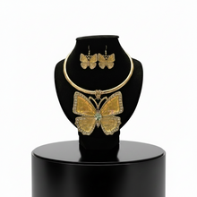 Load image into Gallery viewer, Butterfly Earrings and Choker Set
